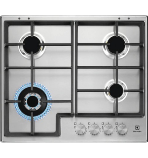 Electrolux EGS64362X hob Stainless steel Countertop 59.5 cm Gas 4 zone(s)