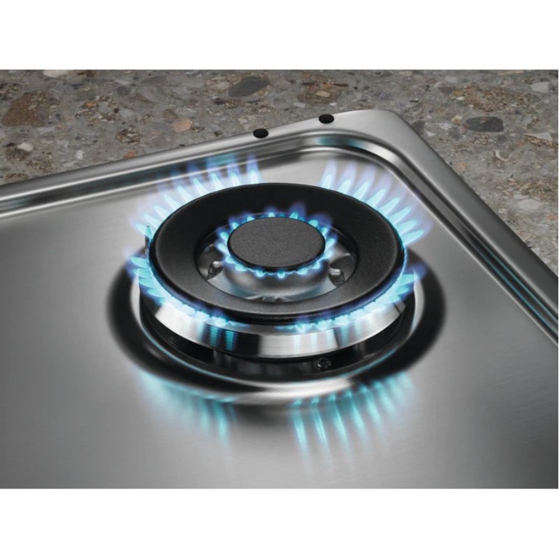 Electrolux EGS64362X hobs Acero inoxidable Encimera 59.5 cm Encimera de gas 4 zona(s)