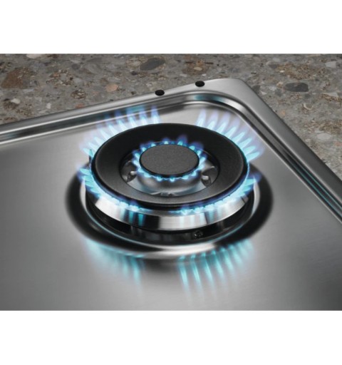 Electrolux EGS64362X hobs Acero inoxidable Encimera 59.5 cm Encimera de gas 4 zona(s)