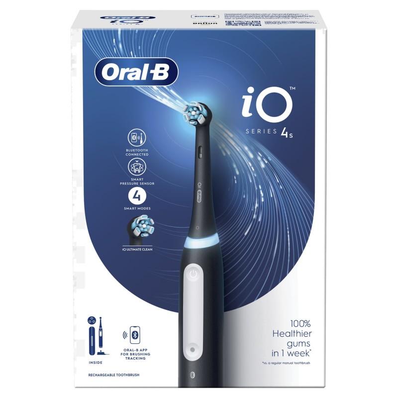 Oral-B iO 4S Adulto Cepillo dental vibratorio Negro