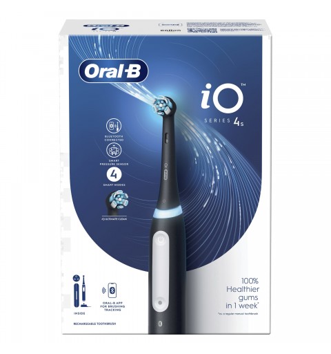 Oral-B iO 4S Adulto Cepillo dental vibratorio Negro