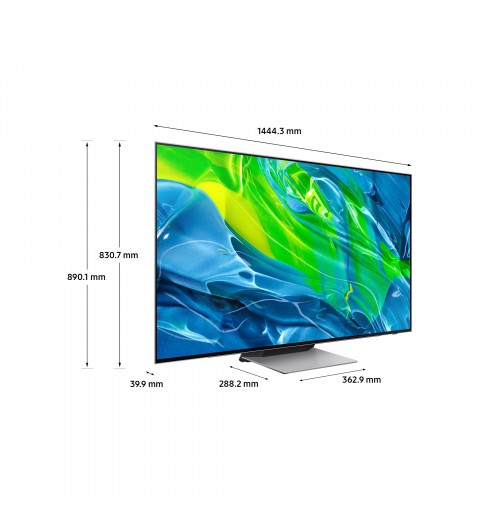 Samsung Series 9 TV OLED 4K 65” QE65S95B Smart TV Wi-Fi Eclipse Silver 2022, Processore Neural Quantum 4K, Ultra sottile,