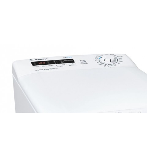 Candy Easy EYT 1262DWE 1-S machine à laver Charge par dessus 6 kg 1200 tr min D Blanc