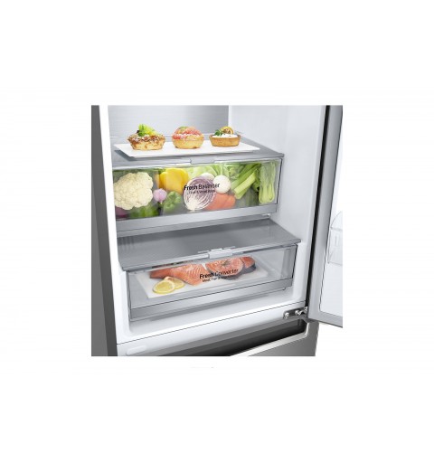 LG GBB72SAUCN fridge-freezer Freestanding 384 L C Stainless steel