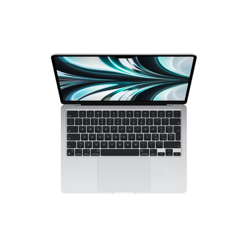 Apple MacBook Air MacBookAir M2 Portátil 34,5 cm (13.6") Apple M 8 GB 256 GB SSD Wi-Fi 6 (802.11ax) macOS Monterey Plata