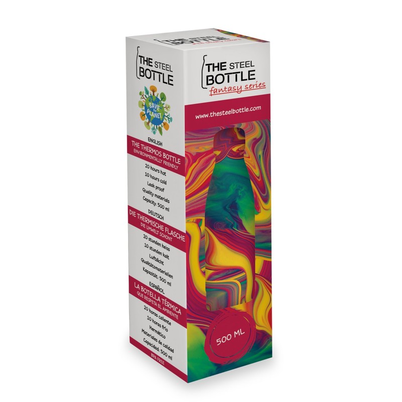 The Steel Bottle Fantasy Series Uso diario 500 ml Acero inoxidable Multicolor