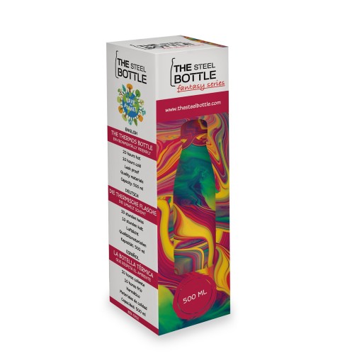 The Steel Bottle Fantasy Series Uso quotidiano 500 ml Acciaio inossidabile Multicolore