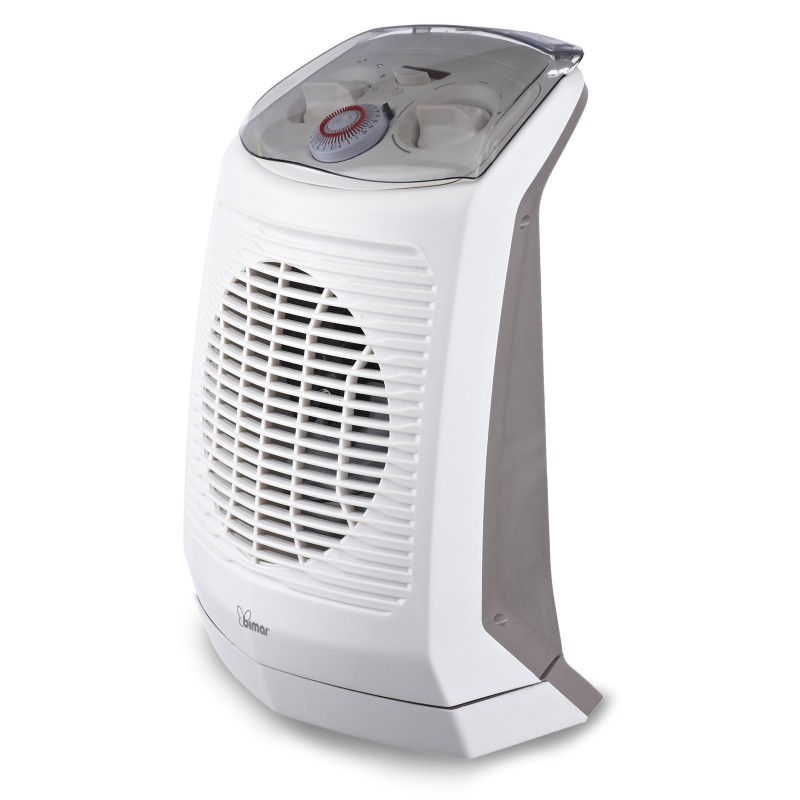 Bimar HF201 appareil de chauffage Intérieure Gris, Blanc 2000 W Chauffage de ventilateur électrique