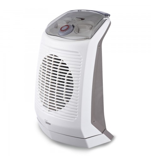 Bimar HF201 calefactor eléctrico Interior Gris, Blanco 2000 W Ventilador eléctrico