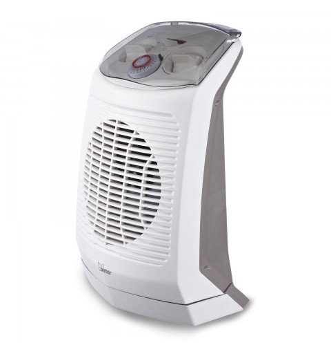 Bimar HF201 stufetta elettrica Interno Grigio, Bianco 2000 W Riscaldatore ambiente elettrico con ventilatore