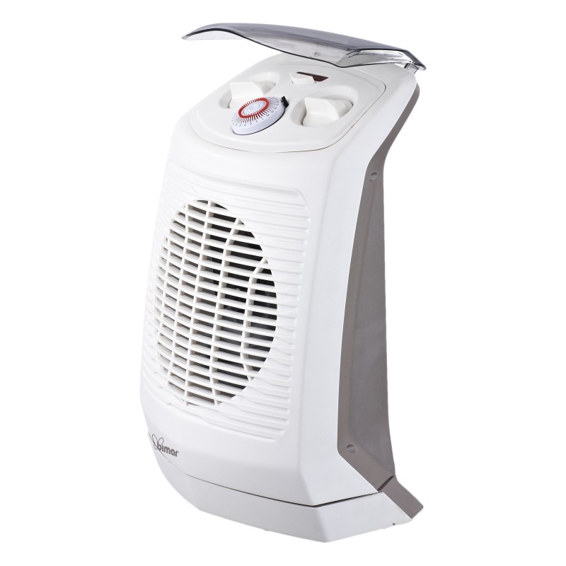 Bimar HF201 appareil de chauffage Intérieure Gris, Blanc 2000 W Chauffage de ventilateur électrique