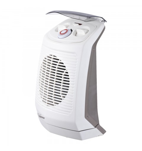 Bimar HF201 appareil de chauffage Intérieure Gris, Blanc 2000 W Chauffage de ventilateur électrique