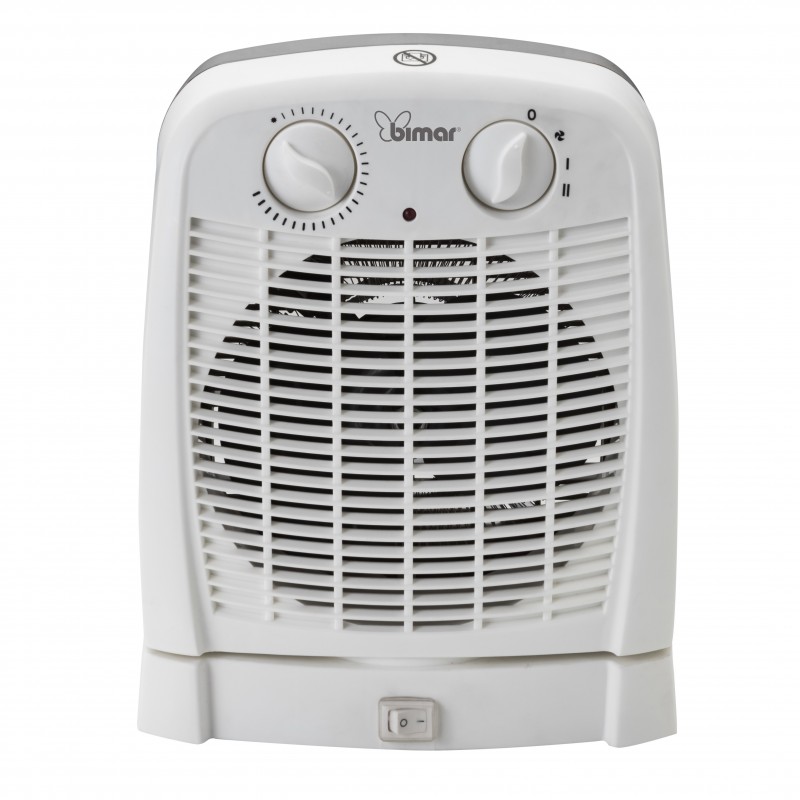 Bimar HF195 appareil de chauffage Intérieure Noir, Blanc 2000 W Chauffage de ventilateur électrique