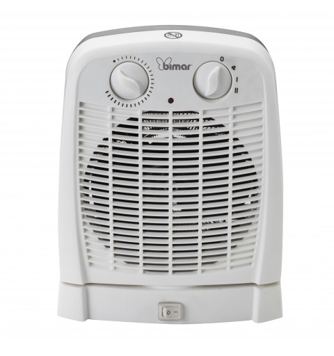 Bimar HF195 appareil de chauffage Intérieure Noir, Blanc 2000 W Chauffage de ventilateur électrique