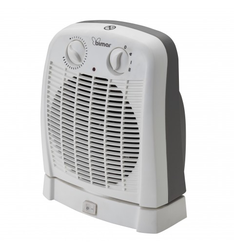 Bimar HF195 appareil de chauffage Intérieure Noir, Blanc 2000 W Chauffage de ventilateur électrique