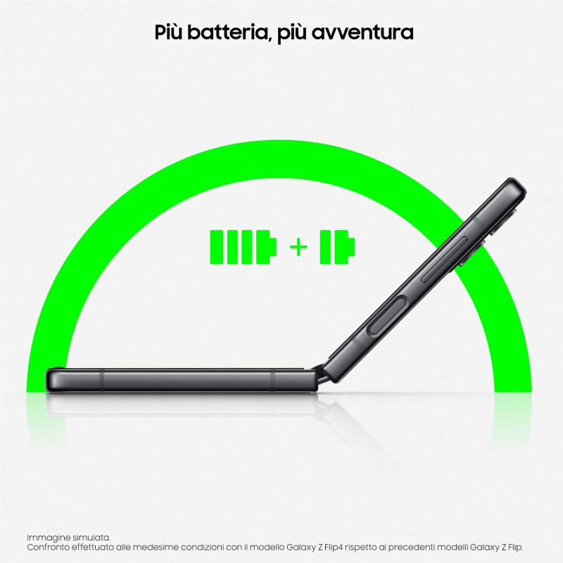 Samsung Galaxy Z Flip4 SM-F721B 17 cm (6.7") Double SIM Android 12 USB Type-C 8 Go 128 Go 3700 mAh Graphite