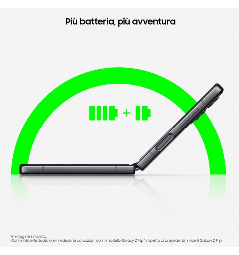 Samsung Galaxy Z Flip4 SM-F721B 17 cm (6.7") Double SIM Android 12 USB Type-C 8 Go 128 Go 3700 mAh Graphite