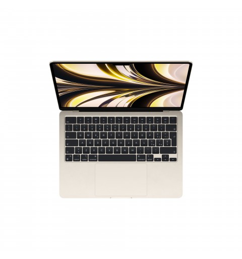 Apple MacBook Air MacBookAir M2 Notebook 34,5 cm (13.6 Zoll) Apple M 8 GB 256 GB SSD Wi-Fi 6 (802.11ax) macOS Monterey Beige