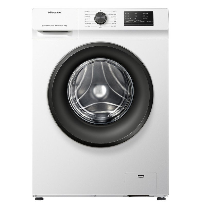 Hisense WFVC7012E washing machine Front-load 7 kg 1200 RPM E White