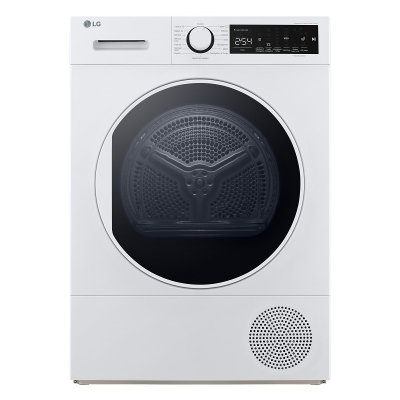 LG RH80M3AV6R tumble dryer Freestanding Front-load 8 kg A++ White