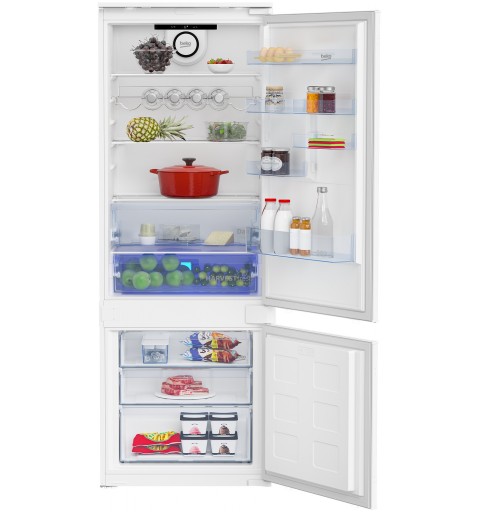 Beko BCSE400E40SN frigorifero con congelatore Da incasso 400 L E Bianco