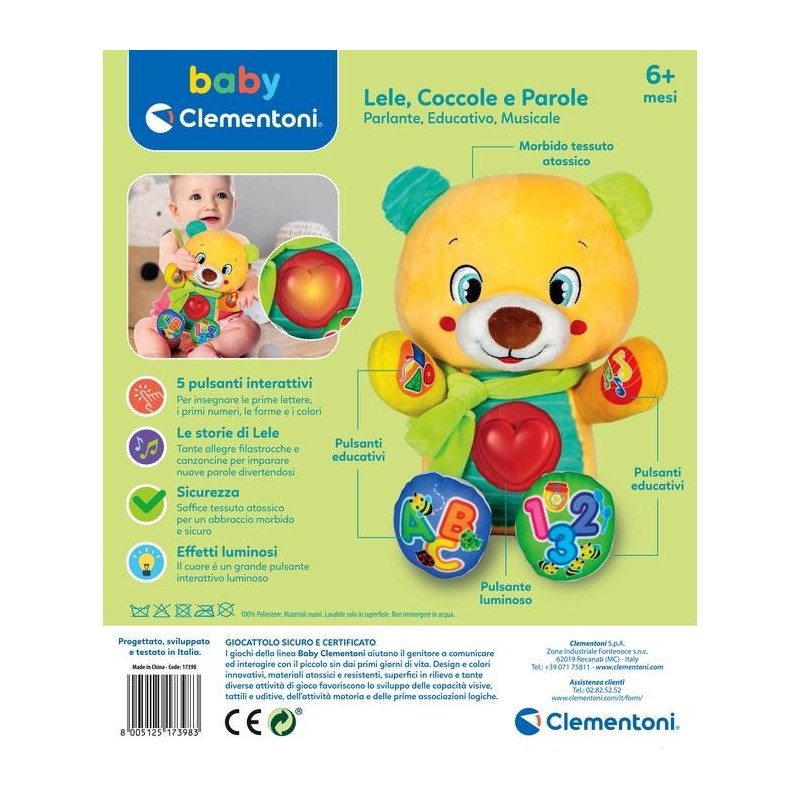 Clementoni 17398 stuffed toy