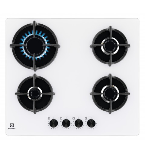 Electrolux EGG64272W Blanc Intégré (placement) 59 cm Gaz 4 zone(s)