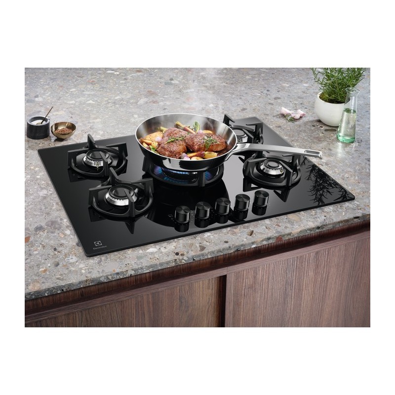 Electrolux EGG75372K Schwarz Arbeitsplatte 75 cm Gaskochfeld 5 Zone(n)