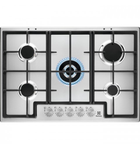 Electrolux EGS75362X Acciaio inossidabile Da incasso 75 cm Gas 5 Fornello(i)