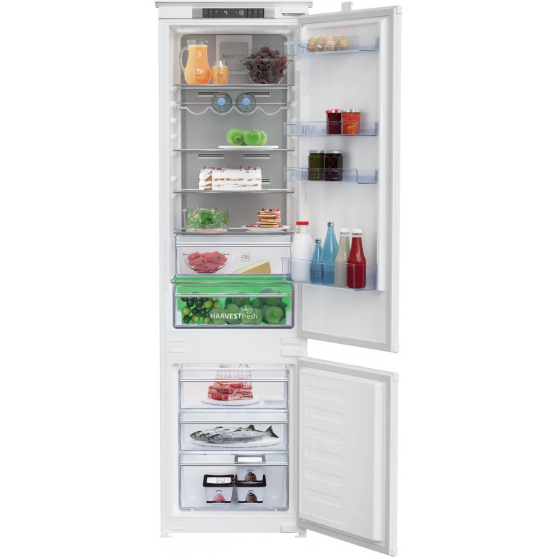 Beko BCNA306E4SN frigo combine Intégré (placement) 306 L E Blanc