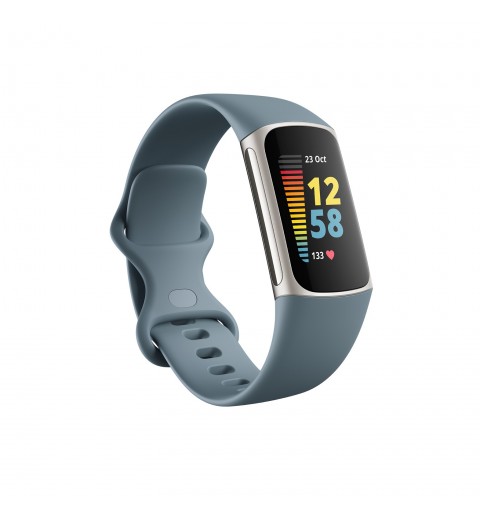 Fitbit Charge 5 Pulsera de actividad Azul, Acero inoxidable