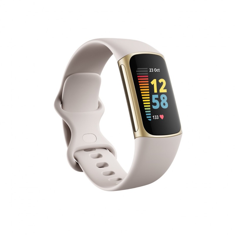Fitbit Charge 5 Aktivitäts-Trackerarmband Gold, Weiß
