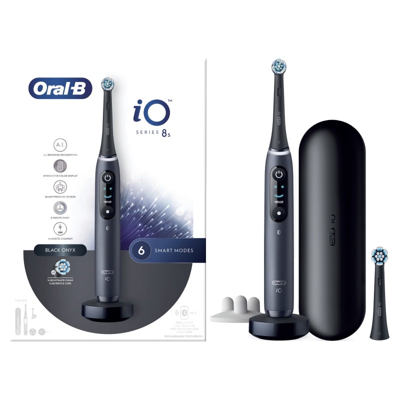 Oral-B iO 8S Erwachsener Vibrierende Zahnbürste Schwarz