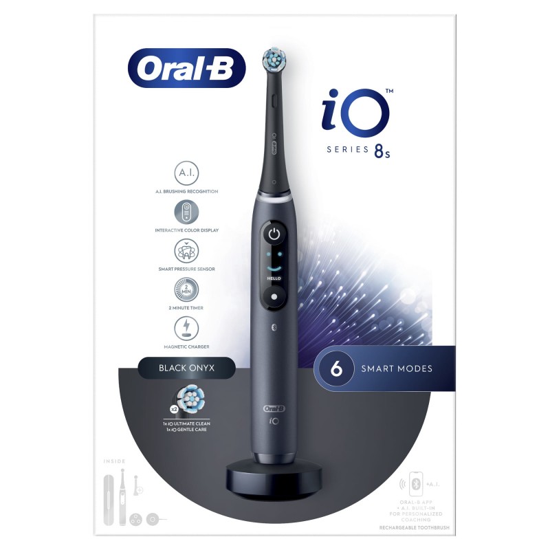 Oral-B iO 8S Erwachsener Vibrierende Zahnbürste Schwarz