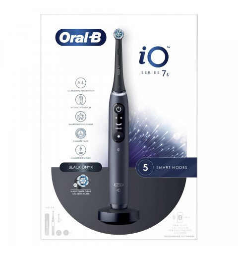 Oral-B iO 7S Erwachsener Vibrierende Zahnbürste Schwarz