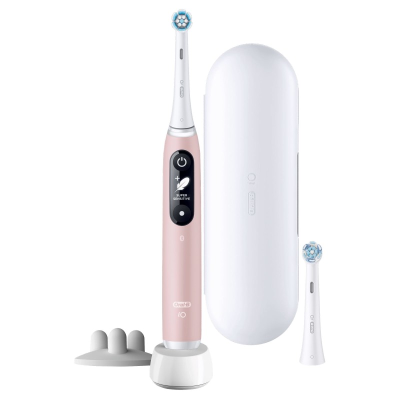 Oral-B iO 6S Adult Vibrating toothbrush Pink, White