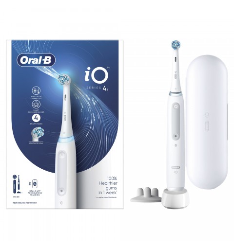 Oral-B iO 4S Adulte Brosse à dents vibrante Blanc