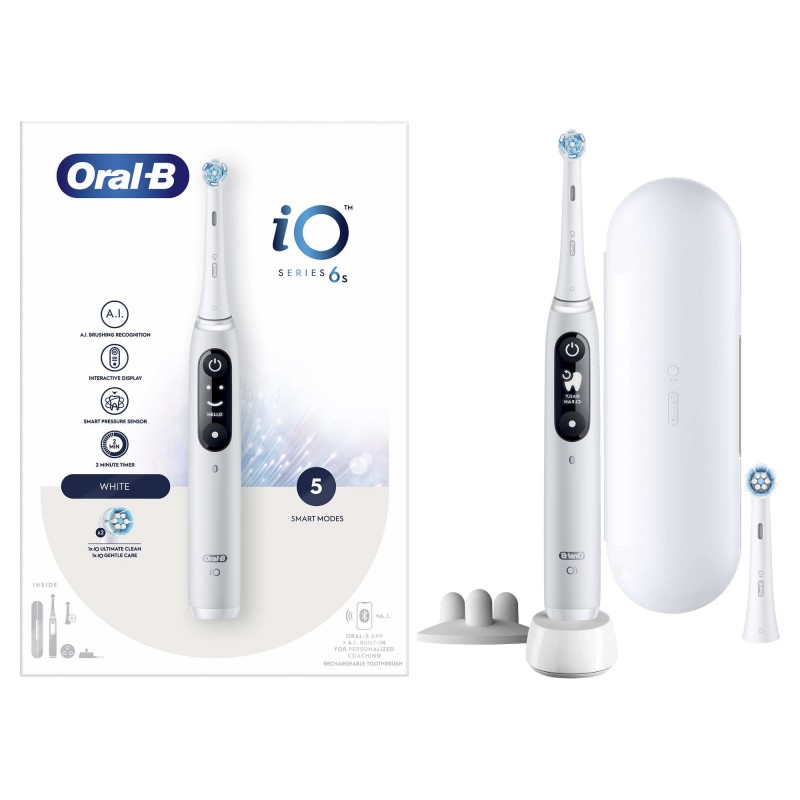 Oral-B iO 6 Adulto Spazzolino a vibrazione Bianco