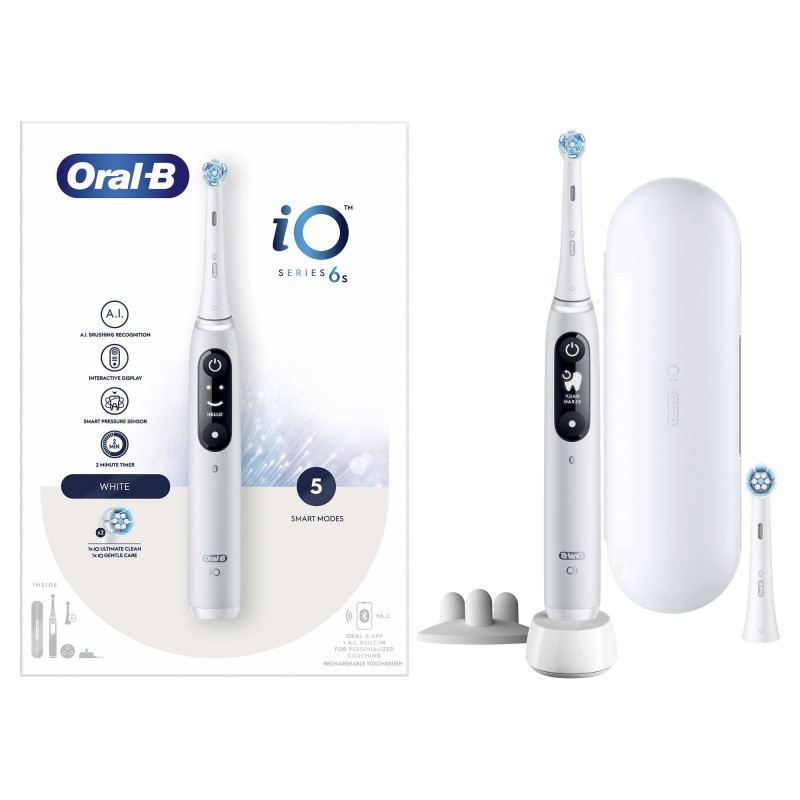 Oral-B iO 6 Erwachsener Vibrierende Zahnbürste Weiß
