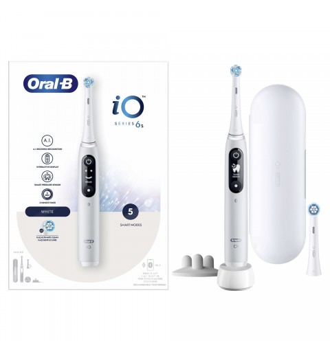 Oral-B iO 6 Adulto Spazzolino a vibrazione Bianco