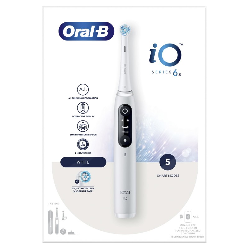 Oral-B iO 6 Adulto Spazzolino a vibrazione Bianco