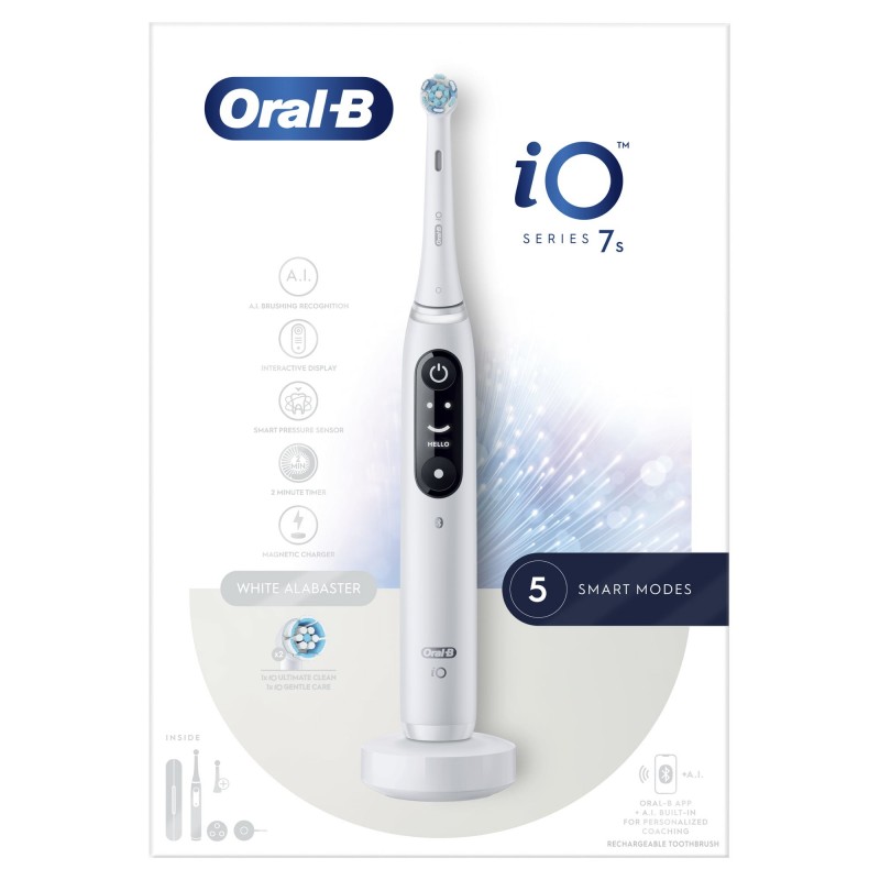 Oral-B iO 7S Adulte Brosse à dents oscillante Blanc