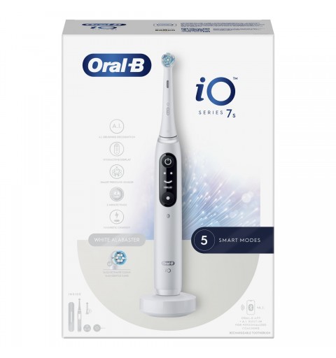 Oral-B iO 7S Adulte Brosse à dents oscillante Blanc