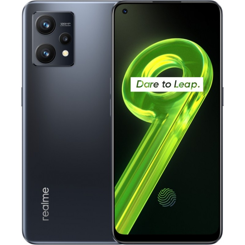 realme 9 4G 16.3 cm (6.4") Dual SIM Android 12 USB Type-C 6 GB 128 GB 5000 mAh Black