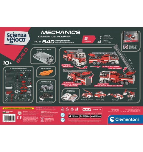 Clementoni Scienza e Gioco Build - Camion dei pompieri