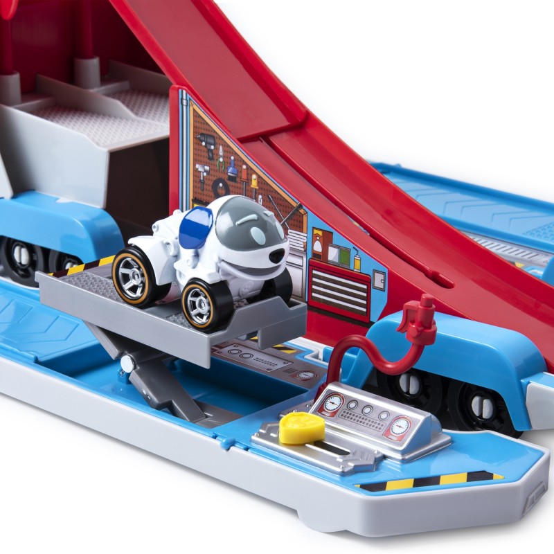 PAW Patrol True Metal Launch'N Haul PAW Patroller mit Robodog, für True Metal Metall-Fahrzeuge, Maßstab 1 55, Spielzeug