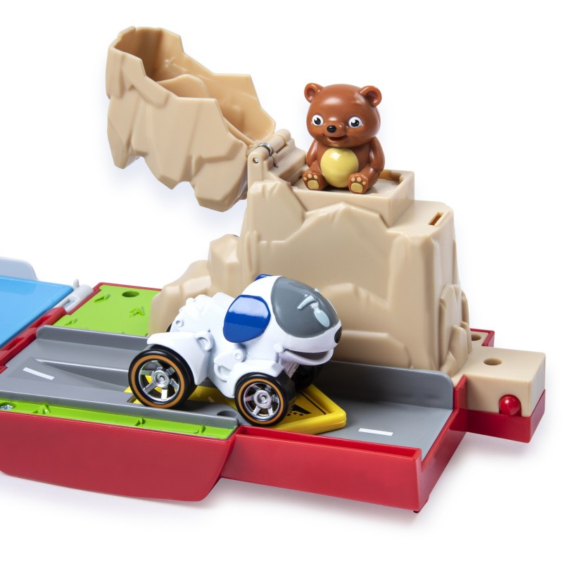 PAW Patrol True Metal Launch'N Haul PAW Patroller mit Robodog, für True Metal Metall-Fahrzeuge, Maßstab 1 55, Spielzeug