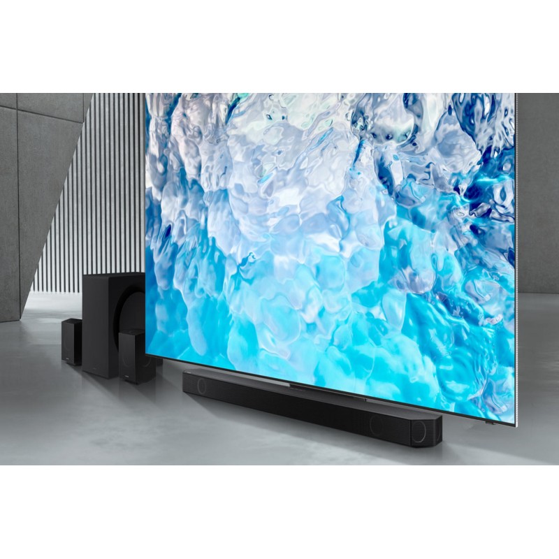 Samsung Soundbar HW-Q990B ZF con subwoofer e speaker 11.1.4 canali 656W 2022, audio 3D wireless ottimizzato, effetto cinema