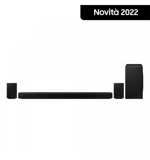 Samsung Soundbar HW-Q990B ZF con subwoofer e speaker 11.1.4 canali 656W 2022, audio 3D wireless ottimizzato, effetto cinema
