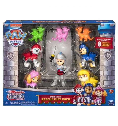 PAW Patrol PAT' PATROUILLE RESCUE KNIGHTS - MULTIPACK 8 FIGURINES CHEVALIERS & DRAGONS Réunis la Pat' Patrouille Mission